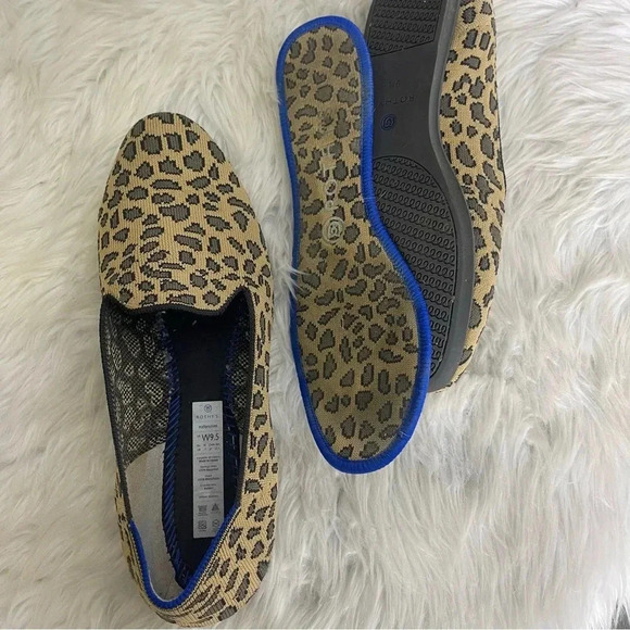 Rothy's Leopard Print Loafers Shoes Size 9.5 - Picture 3 of 7